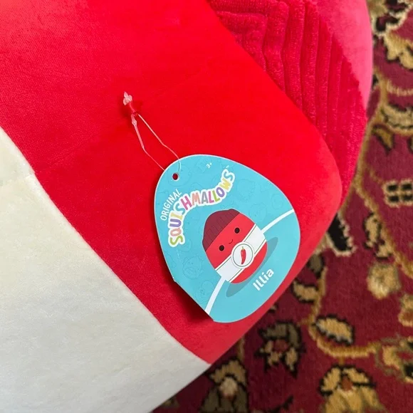 Squishmallows Red Hot Sauce Plush 16 inch Pillow - Illia - Picture 3 of 3